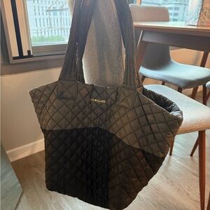 MZ Wallace Medium Black Quilted Tote Luxurious Design